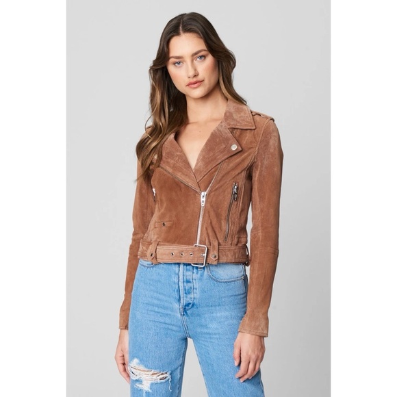 BLANK NYC Leather Moto Jacket - Coffee Bean - Picture 1 of 12